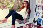Chloe Green Models Green-Soled Footwear Collection