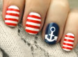 Diy Nail Art Nautical Manicure