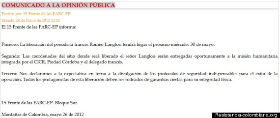 communiqué farc