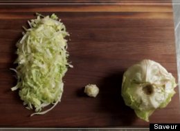 How To Core A Head Of Iceberg Lettuce In 3 Seconds