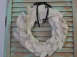 Book Page Wreath