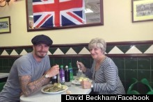 David Beckham Takes His Mum For Pie And Mash, Poses For Picture With Gran