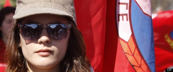 Camila Vallejo Quebec Protest