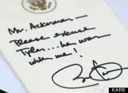 Presidential Excuse Note For Kid