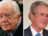 Jimmy Carter and George W. Bush