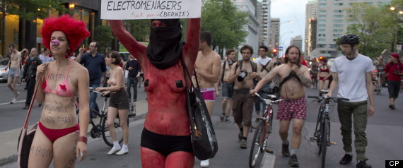 Montreal Nude Grand Prix Protest