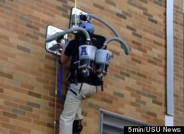 WATCH: Spider-Man Backpack Turns Everyone Into A Wall-Climber