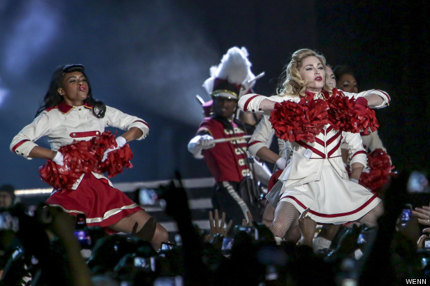 Madonna performs in Rome