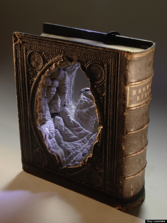 book carving