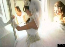 Pressing a wedding dress