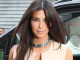 Kim Kardashian Cleavage Also Shows Off Bra...