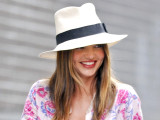 Miranda Kerr Gets Busy In Mismatching Floral...