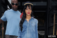 Construction Chic? Rihanna Rocks Denim Jumpsuit And Timberlands In London
