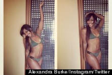 Alexandra Burke Tweets Photos Of Her Bikini Body From Miami