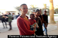 Charlize Theron Shows Off Shaved Head In Namibia