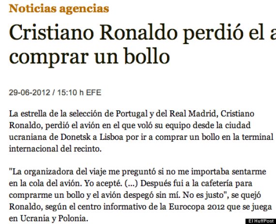 ronaldo bollo avión