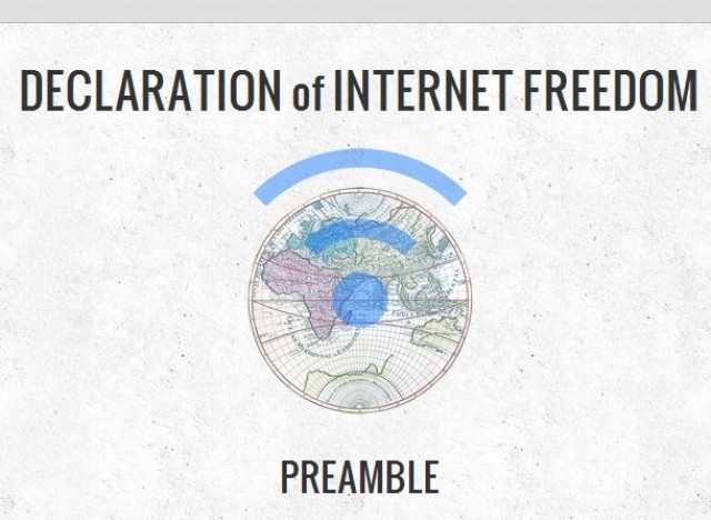 Une Déclaration Des Libertés Sur Internet Lancée Par Des Grandes ...