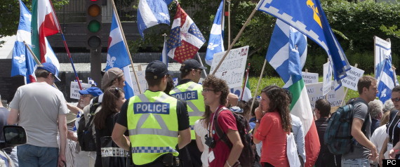Manif Francais Quebec