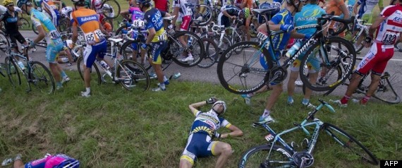 Tour France Chute