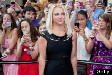 Britney Slips On Little Black Bandage Dress For Next Round Of X Factor Auditions
