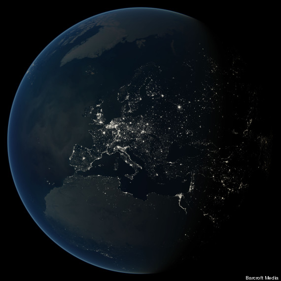light pollution space