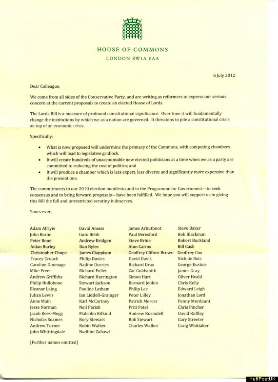 lords letter