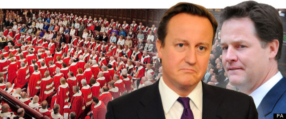 House Of Lords Cameron Clegg