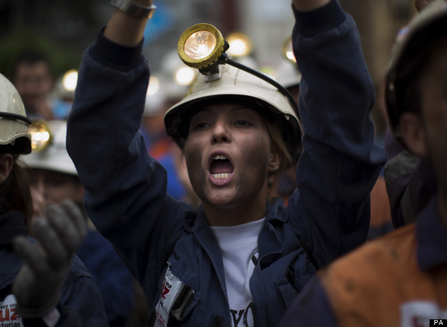 spanish miners strike
