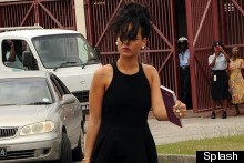 Rihanna Wears LBD And Converse To Grandmother's Funeral