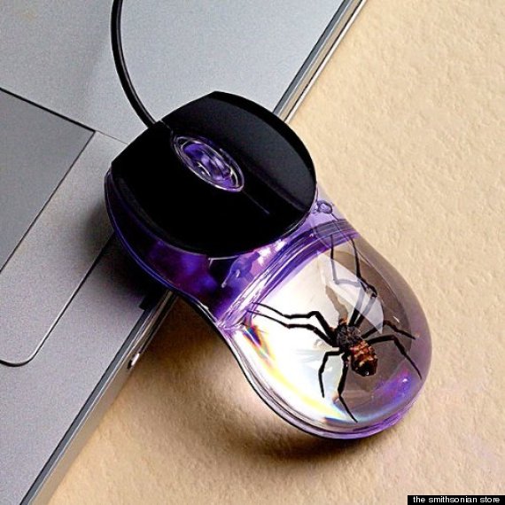 glow in the dark spider computer mouse