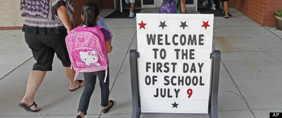 for their first day of classes at barwell road elementary school ... for their first day of classes at barwell road elementary school ...