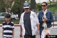Catherine Zeta-Jones And Michael Douglas Mismatch In Prints For Lunch Date