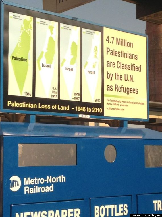 pro palestine subway ads