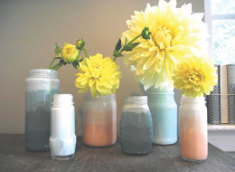 Make Ordinary Jars Into Pretty Room Decor Using 4 Shades Of Paint  