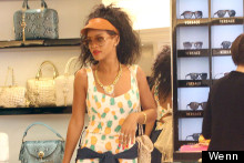 Rihanna Is Totally Tropical In Pineapple Playsuit
