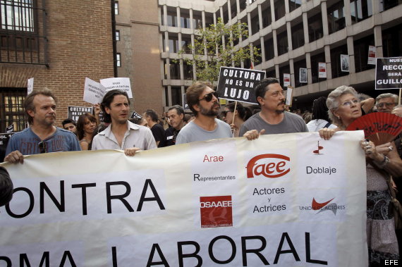 artistas manifestación