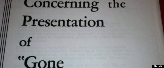 Gone With The Wind Projection Instructions
