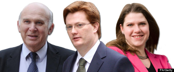 Vince Cable Danny Alexander Jo Swinson
