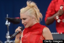 Gwen Stefani Gets Her Makeup Done, Pulls Off All Red Stage Style For Good Morning America