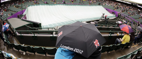 London Rain Delays Olympic Tennis