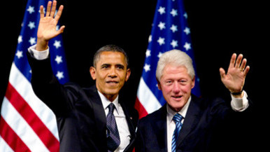 Obama and Clinton