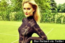 Worst Tennis Outfit Ever? Bar Refaeli Wears Lace Catsuit, Tweets About It