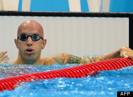 Le Canadien Brent Hayden remporte la médaille de bronze en finale du 100m libre