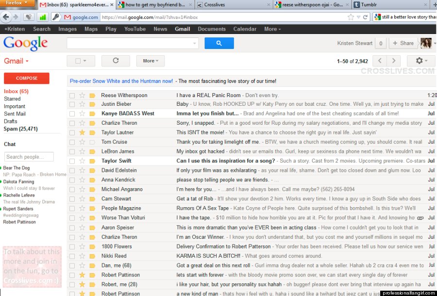 kristen stewart inbox