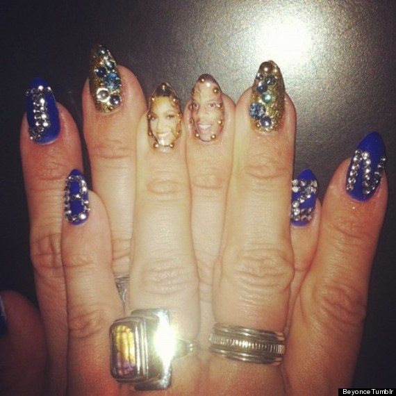  Beyonce Shares Crazy Nail Art Design On Her Tumblr Page (PHOTO, POLL