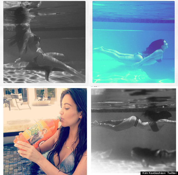 kim kardashian underwater bikini