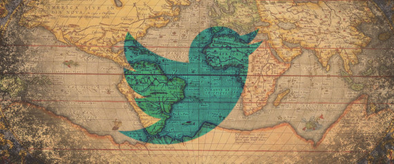 Carte Monde Twitter