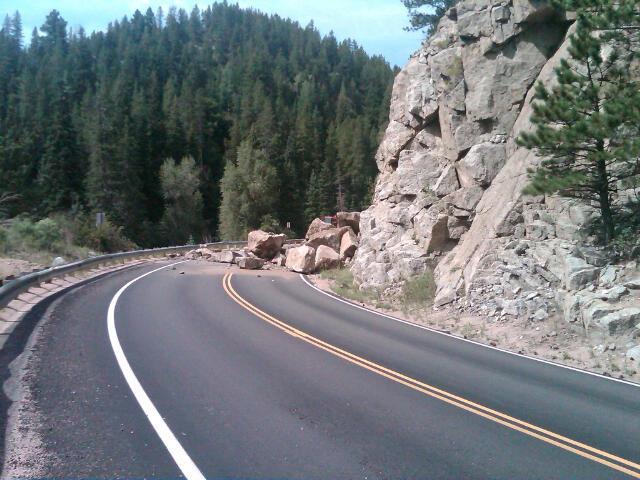 boulder canyon rock slide