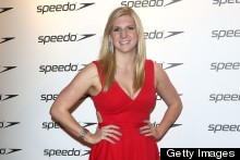 Rebecca Adlington Hits Kensington Roof Gardens In Little Red Dress