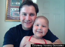 Yovany Gonzalez and his late daughter Mackenzie. Gonzalez